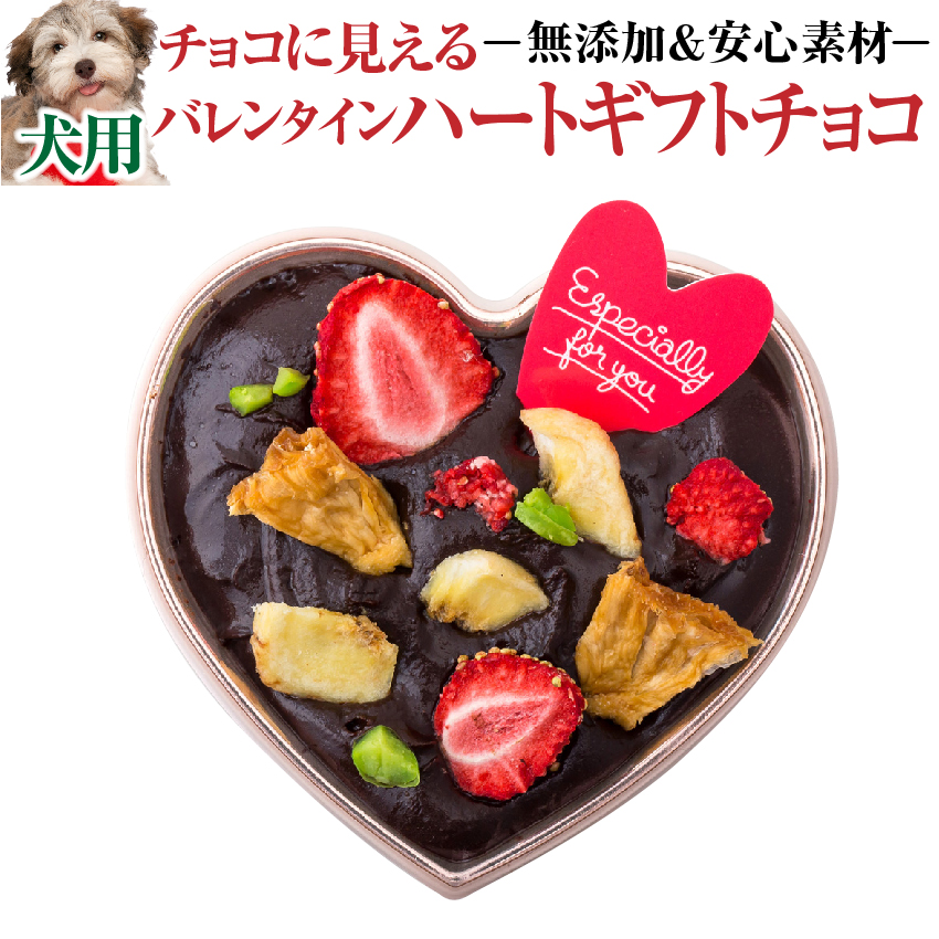 楽天市場 期間限定販売 犬用 バレンタイン チョコ ハートのギフト チョコ ケーキ ヴァレンタイン 犬のご飯とケーキのドッグダイナー