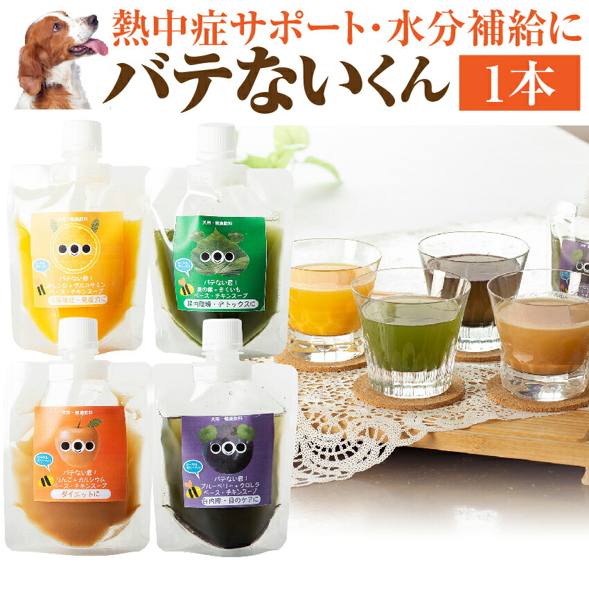 犬・ペット用 飲料(バテない君 1本)無添加 犬用 熱中症対策飲料 スープ