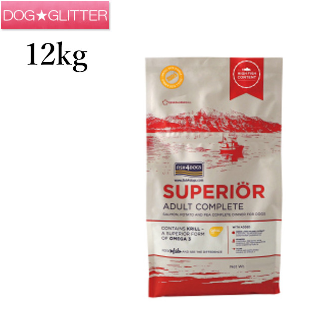銀鱗4飼い犬 スーペリアアダルト 12kg（6kg×2）\u003cbr /\u003e犬用 全年歯 オール上演 ドッグフード 魚 素っ気ないボンネット FISH4DOGS