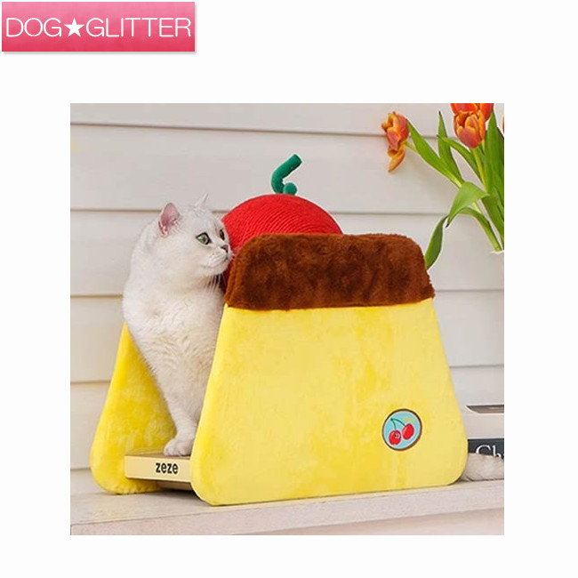 ゼゼ ヤミーチェリープディングスクラッチャー\u003cbr /\u003e猫用 爪とぎ キャットトイ zeze YUMMY Cherry Pudding Scratcher