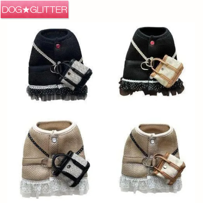 ブンブンハウス ハーネス＆ショルダートート犬用 胴輪 小型犬 おしゃれ 散歩 ベスト型ハーネス Bun Bun House｜ドッググリッター　DOGGLITTER