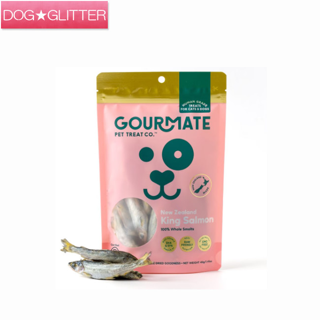 グルメイト ベイビーキングサーモン 40g\u003cbr /\u003e犬用 猫用 お兄ちゃん ドッグトリーツ キャットトリーツ GOURMATE