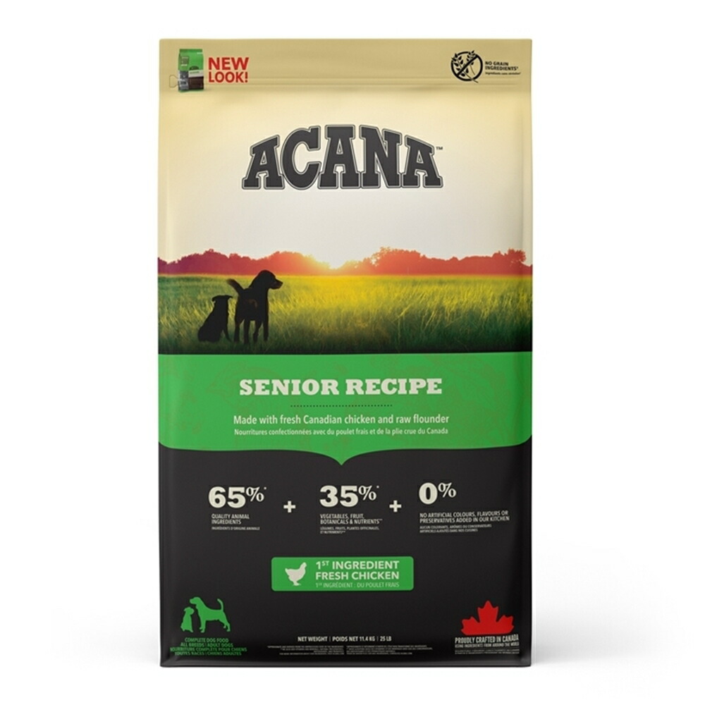 犬用 ドッグフード ACANA アカナ シニアドッグレシピ 11.4kg 穀類不使用 プレミアムフード アカナ トランペッツ Trumpets 【D】