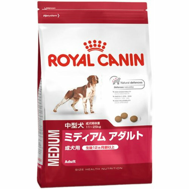 楽天市場 ロイヤルカナン ミディアム アダルト 4kg ロイヤルカナン 中型犬用 成犬用 ロイヤルカナン ミディアムアダルト D Rcdb42 犬とenjoｙ ドッグパーク