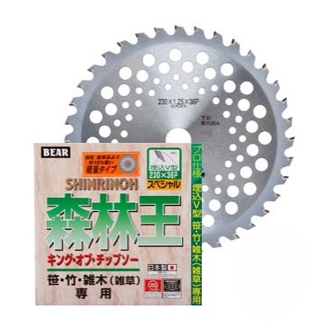 ※法人様限定※ バクマ工業 草刈りチップソー 森林王　軽量　255ｘ36Ｐ１ケース