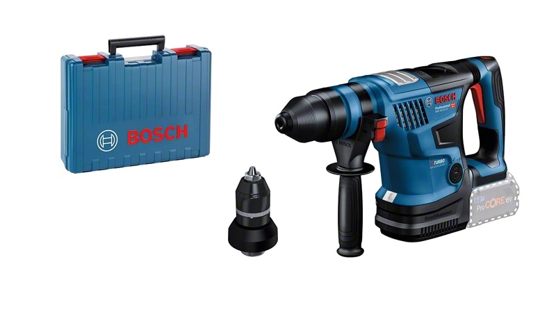 BOSCH コードレスハンマードリル（SDS-plusシャンク） GBH18V-34CF（8.0Ah乾電池2個・申し受ける器・キャリングケース付） 代引っ張ること不可商いものです。【北海道・沖縄・離島別途交通費】