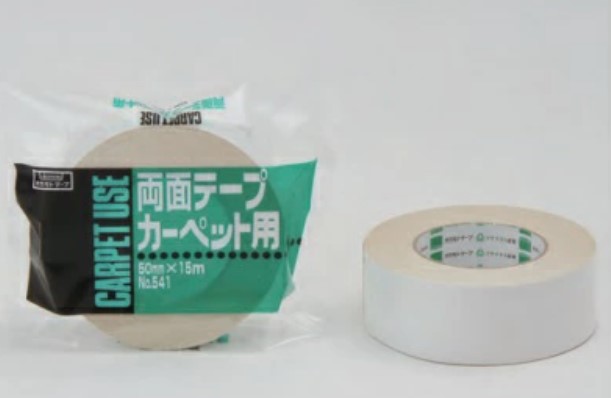 オカモト化成品　布両面テープ　Ｎｏ.５４１　５０ｍｍｘ１５ｍ　１ケース（３０巻）価格です　代引き不可商品です　沖縄・離島は別途送料かかります