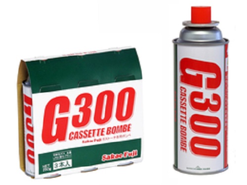 【法人様限定ケース特価】　榮精機　カセットボンベ　G-300【3本パック】（１ケース１６P入り）　代引き不可商品です。【北海道・沖縄・離島は別途運賃】