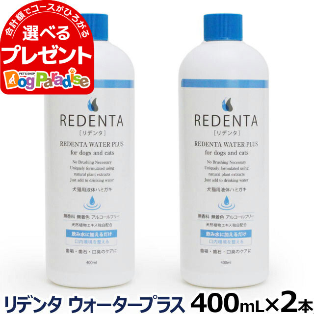 リデンタウォータープラス Redenta 犬猫用液体ハミガキ 400ml 2本 リニューアル済 デンタルケア ドック キャット はみがき 液体歯磨き 歯垢 歯石 口臭ケア 猫 ペット用品 犬 Kanal9tv Com