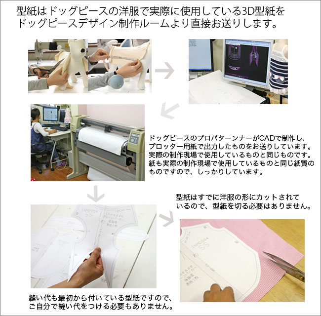 楽天市場 犬服型紙 小型犬用 ワンタッチ浴衣 ドッグピース 楽天市場店