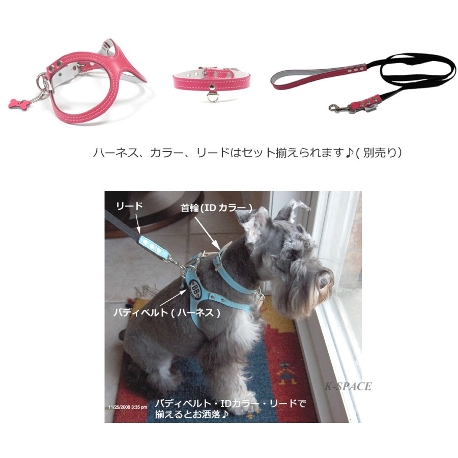 期間限定60％OFF! 胴輪 ハーネス バディーベルト 4号 ペット 犬 レザー