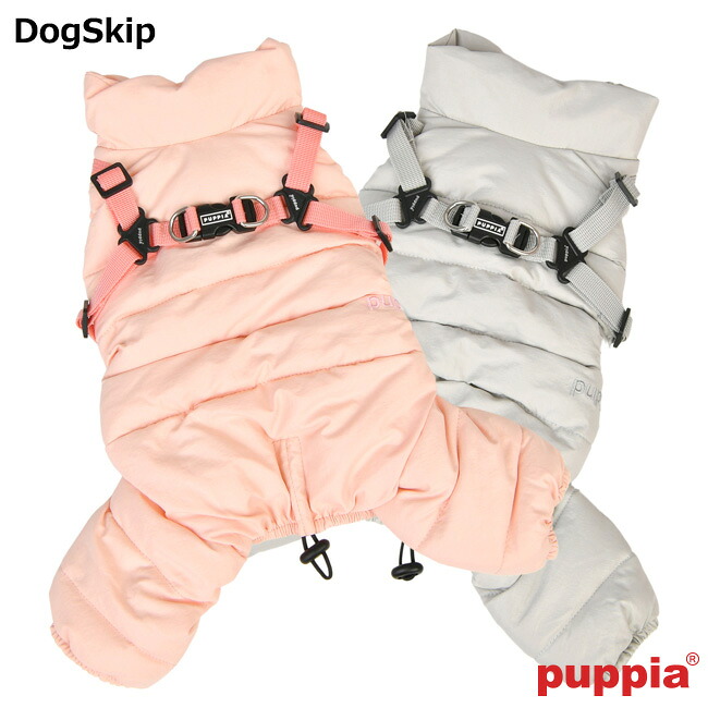 パピアコットンタッチハーネスジャンプスーツ 繋ぎ オールインワン：XL大きさ PUPPIA パピア 愛玩動物 飼い犬 犬用 胴輪 COTTON TOUCH HARNESS JUMPSUIT