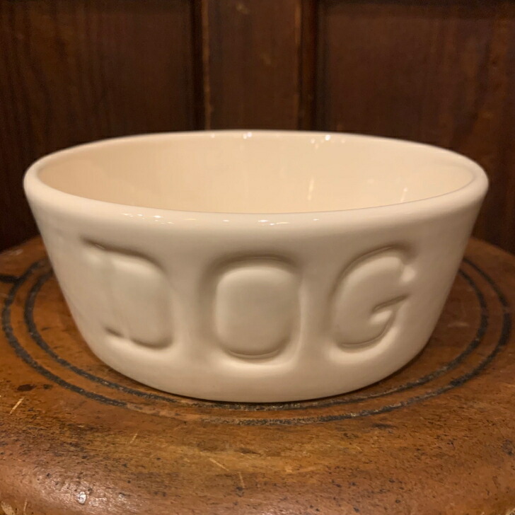 楽天市場】BAUER POTTERY Dog Bowl SサイズShiitakeシイタケ(犬用食器