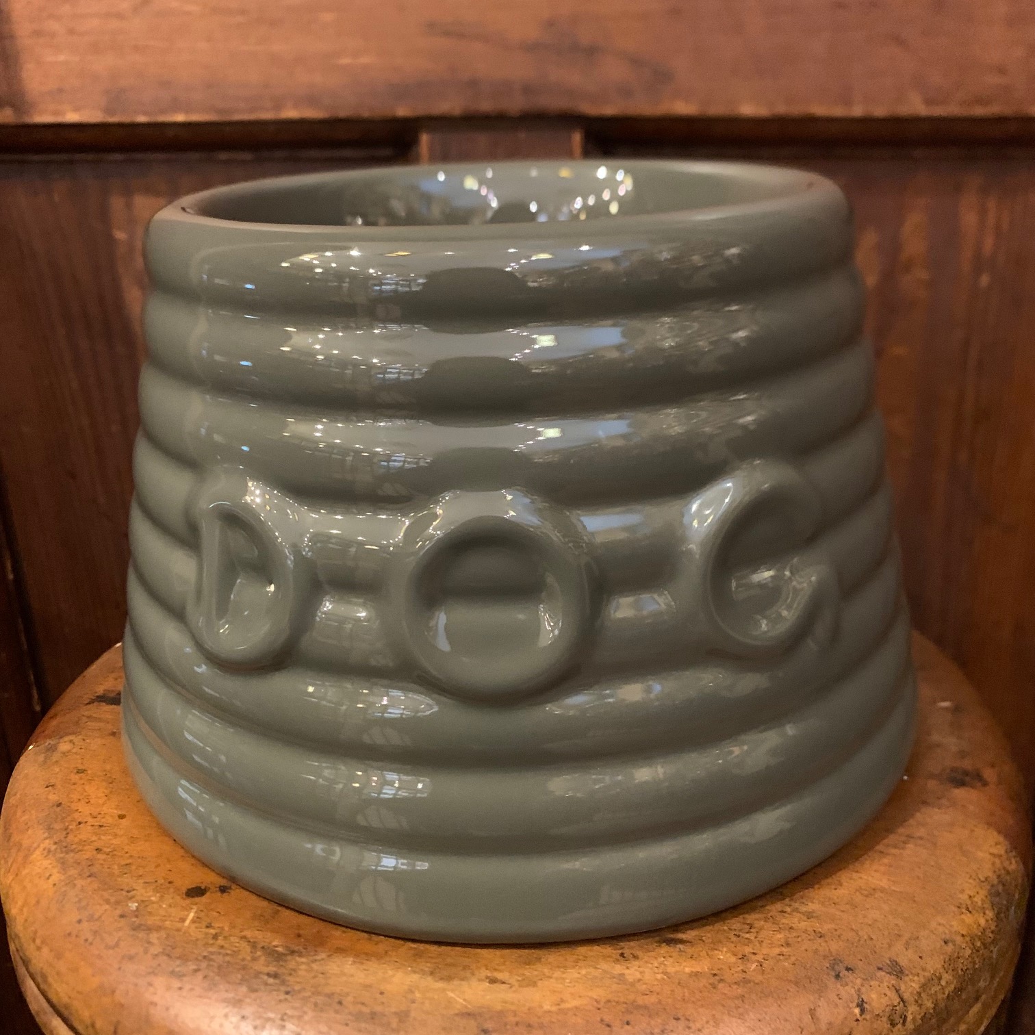 楽天市場】BAUER POTTERY Dog Bowl SサイズShiitakeシイタケ(犬用食器