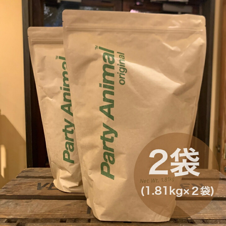 パーティアニマル PARTY ANIMALカリフォルニアチキン\u0026オーツレシピ3.62Kg(1.81kg×２袋) 全年齢対応  総合栄養食 全犬種向け
