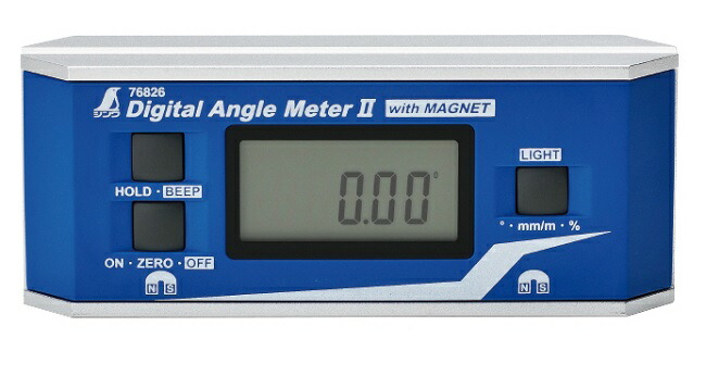 【レターパックプラス便！】　　 シンワ #76826 デジタルアングルメーター 2 防塵防水 マグネット付 【シンワ測定株式会社 】【精密機器工具】 shinwa