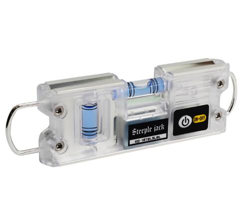 【電子メイル便！】 新潟精機 ED-16TBLSLBL 鳶気泡管水準器 暉 （水の泡管色つや：青）かがやき トビ気泡管水準器 気泡管水準器器 エビス