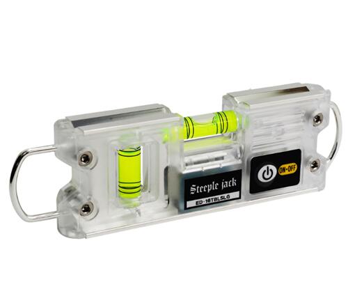 【電子メイル便！】 新潟精機 ED-16TBLSLG 鳶気泡管水準器 暉 (水の泡管：緑)かがやき トビ気泡管水準器 気泡管水準器器 エビス