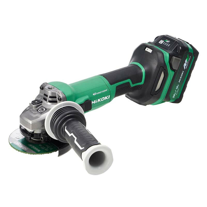 HiKOKI ハイコーキ　18V 100mm 充電式ディスクグラインダ G1810DB(2XPZ) 【電池２個・充電器・ケース付セット】スライドスイッチ