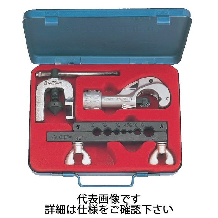 スーパーツール | チュービングツールセット(標準尺度手合い) ゲージ赤ちょうちんTFG57W [ TSC457W ] | SUPERTOOL ※沖縄・離島は別途貨物輸送が已むを得ず