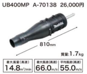 ◆マキタ ブロワアタッチメント [ A-70138 ] UB400MP 園芸関係 スプリット 多目的工具 アタッチメント ※沖縄・離島は別途送料が必要
