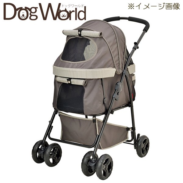 わんわん手押し車 多頭用DXplus 縞模様緑であること［同梱不可］