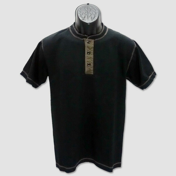 バズ・リクソンズ　BUZZ RICKSON'S　半袖ミリタリー・ヘンリーネックTシャツ　&ldquo;SLUB YARN HENLEY NECK T-SHIRT&rdquo; BR79192｜Doing