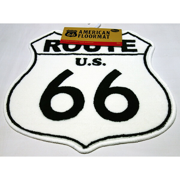 【楽天市場】アメリカン・フロアマット AMERICAN FLOOR MAT “ROUTE 66” ROUTE66WHITE：Doing