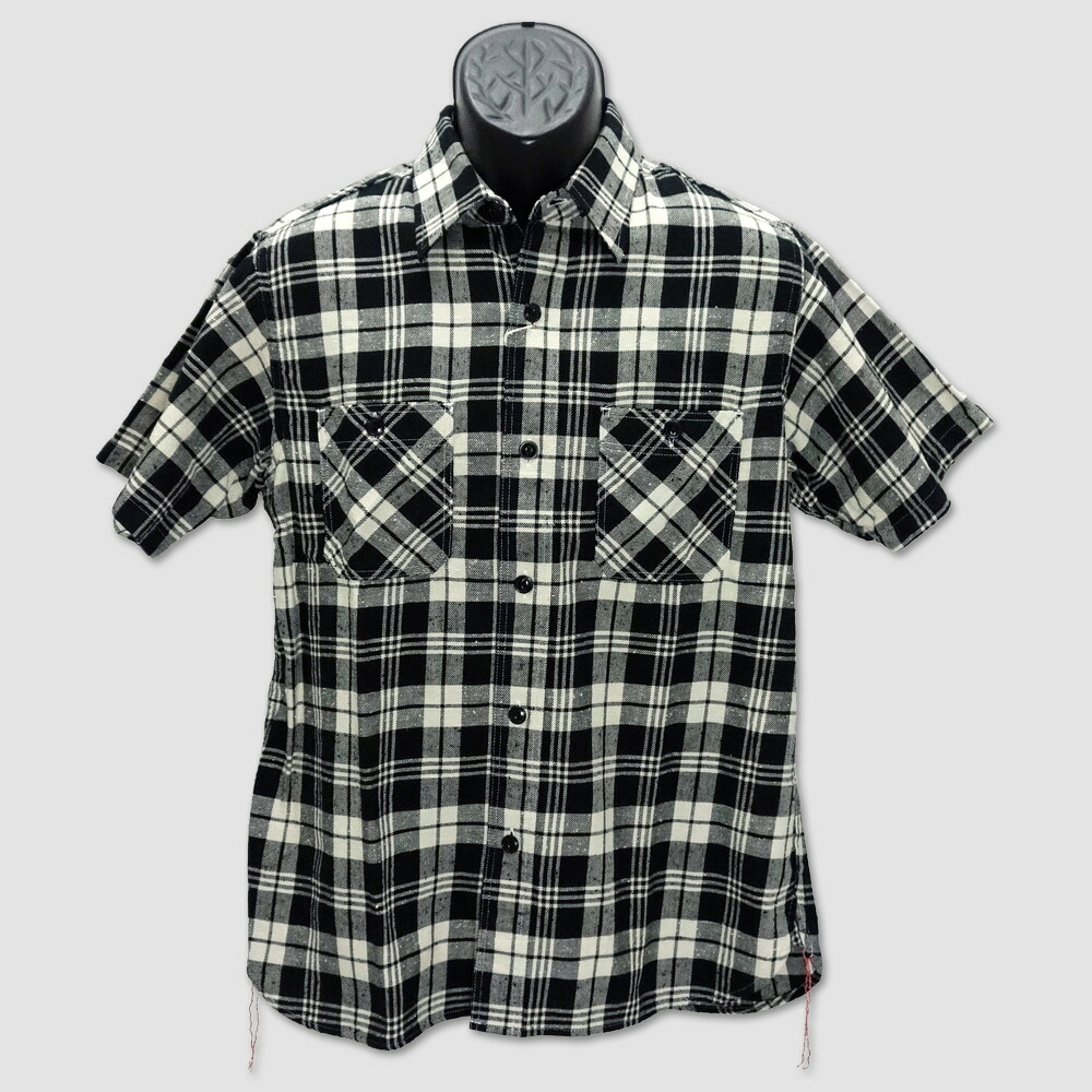 シュガーケーン　SUGAR CANE　半袖ネップツィルチェックワークシャツ　“NEP TWILL CHECK S/S WORK SHIRT” SC38158