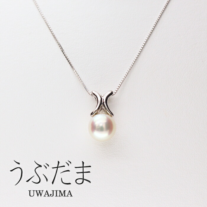 楽天市場】花珠ネックレス 8mmホワイトピンク系【鑑別書付き