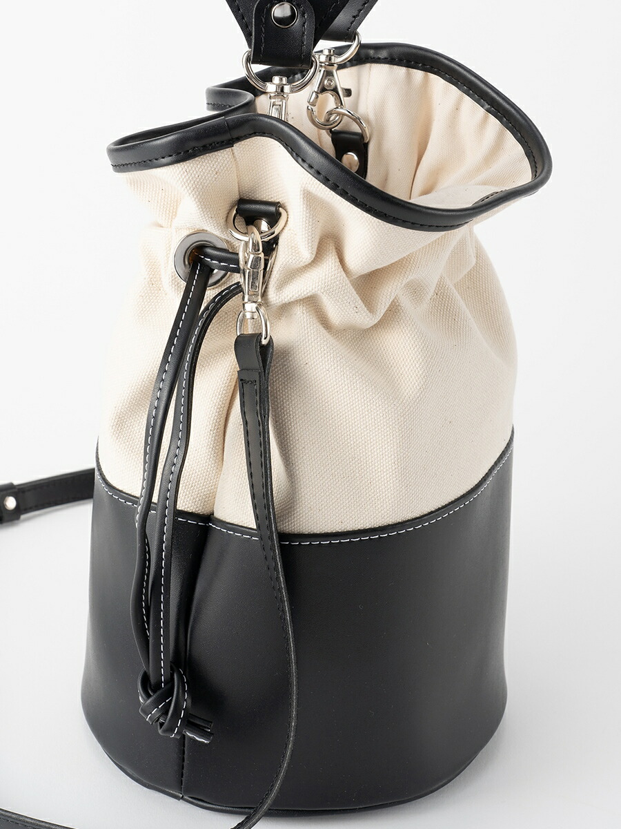 dolce バイカラーバケツバッグ bi-color bag / black ショルダーバック ママバッグ 大人気