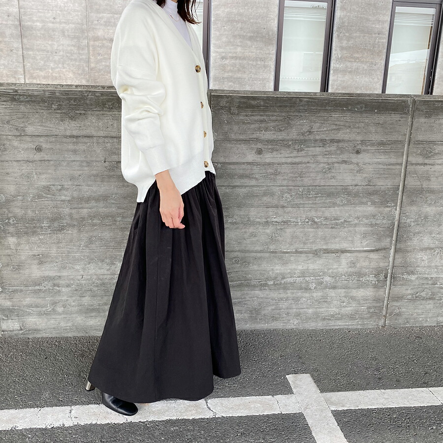 楽天市場 ボリュームフレアスカート White スカート ロング シンプル フロントボタン フレア 日本製 ロングスカート ブラック ホワイト 送料無料 レディース Dolce ドルチェ Dolce 楽天市場店
