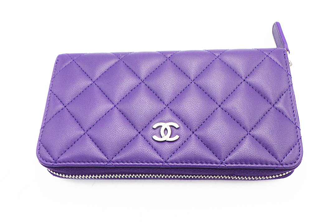 楽天市場】CHANEL(シャネル） マトラッセ ラウンド財布 S金具 22番8桁