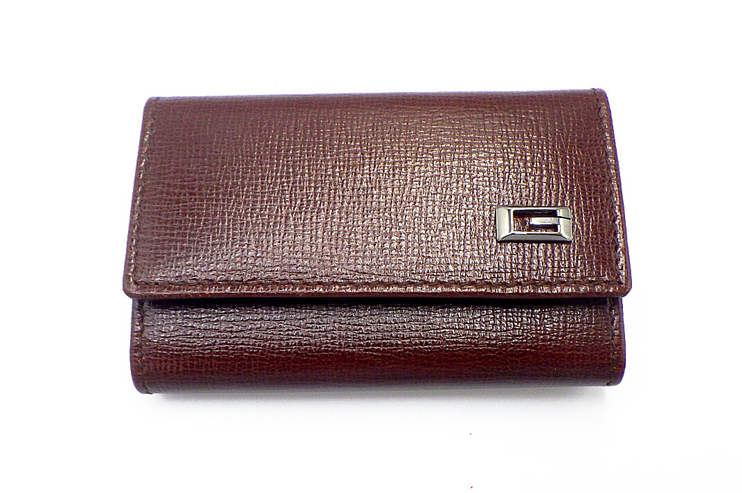 未使用品☆GUCCI オールドグッチ 6連キーケース 茶 キャンバス イタリア製 ✨極美品✨ GUCCI グッチ オールドグッチ 6連キーケース オール