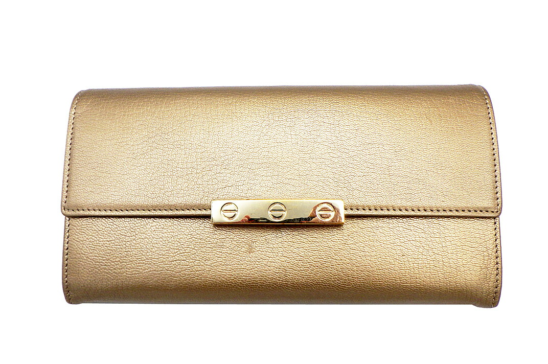 付属品完備 Cartier カルティエ ラブコレクション 二つ折り財布 ブラック Cartier カルティエ 長財布 ラブコレクション ブラック 黒 二