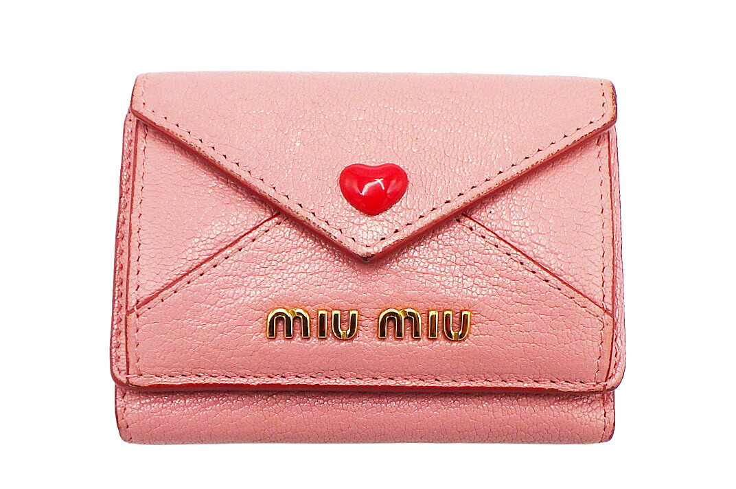 楽天市場】ミュウミュウ miumiu 財布 マドラス ラブ ピンク ハート