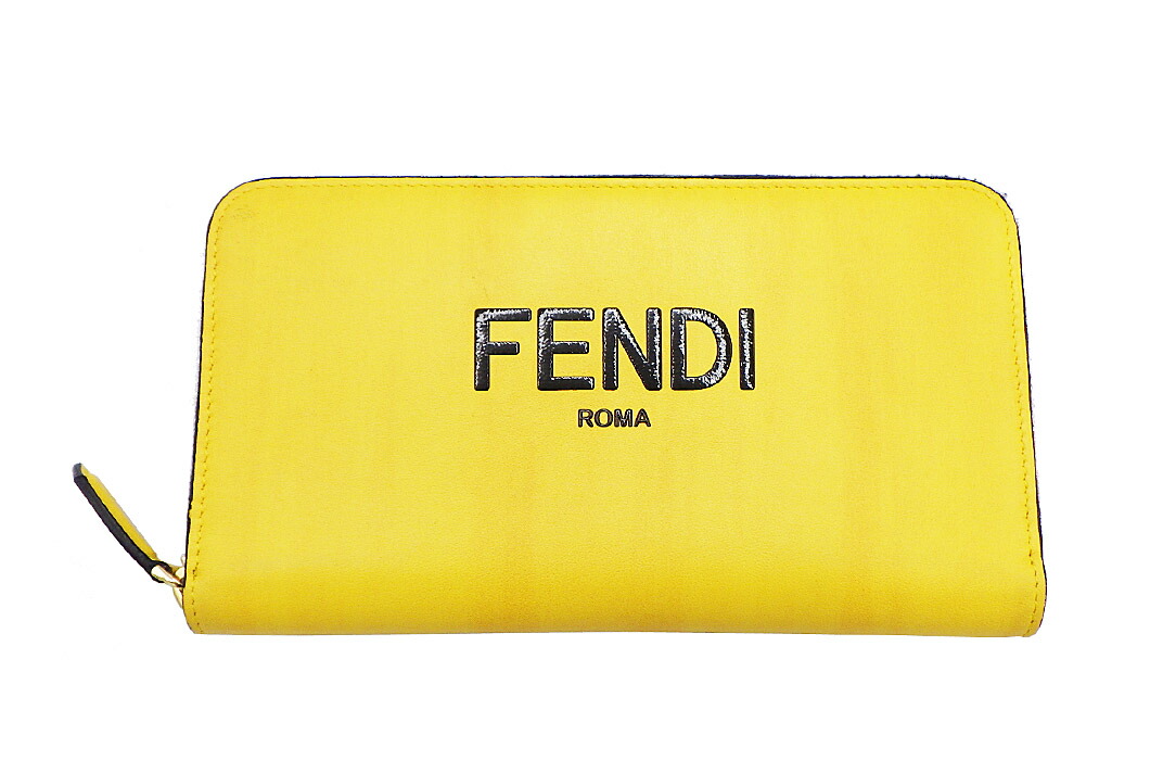 【美品】フェンディ ダイアゴナル マネークリップ ズッカ柄 PVC 黒 箱付き 美品】フェンディ ダイアゴナル マネークリップ ズッカ柄 PVC 黒