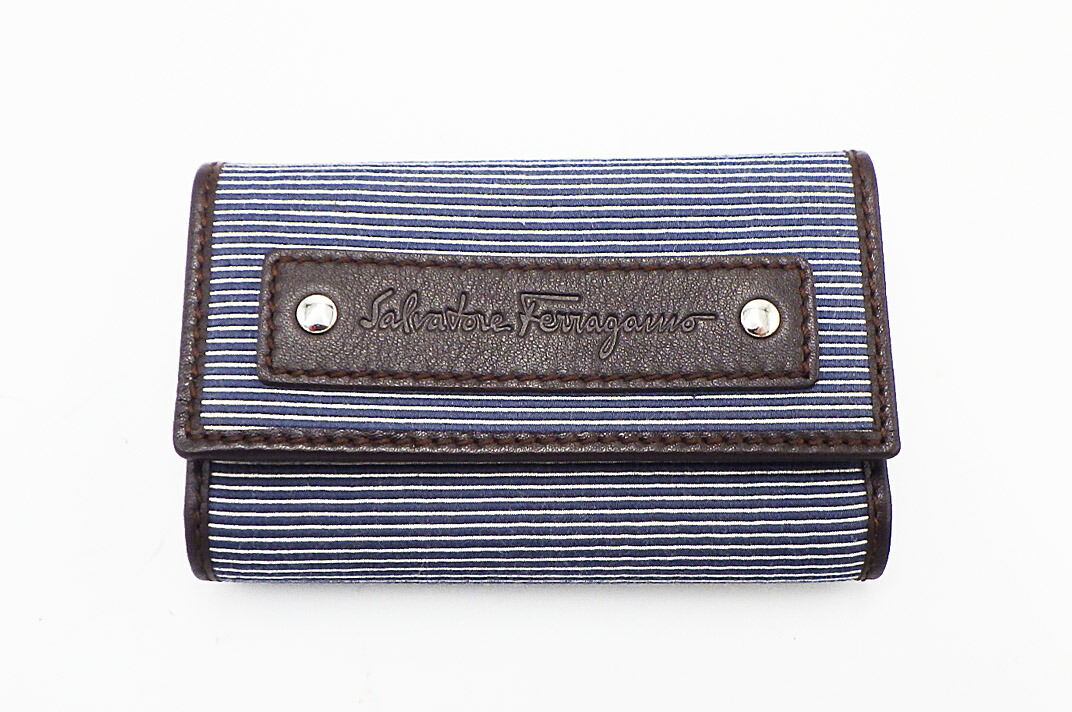未使用箱付きフェラガモSalvatore Ferragamo ネイビーキーケース 楽天市場】サルヴァトーレフェラガモ Salvatore Ferragamo 6連