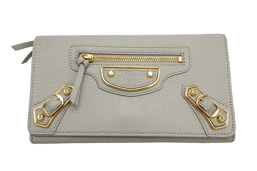 バレンシアガ ジャイアントコンチネンタルジップ レザー 2つ折り 長財布 バレンシアガ BALENCIAGA 二つ折り長財布 ジャイアントコンチネンタル