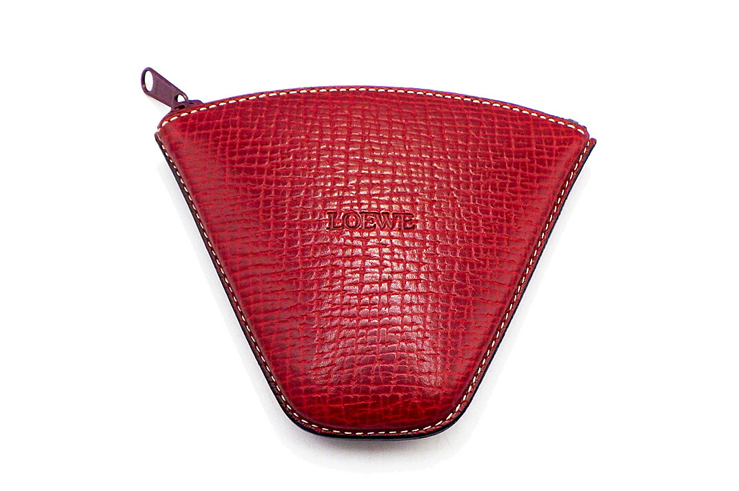 ロエベ／LOEWE　ハート型コインケース　キーホルダー LOEWE ロエベ ハート型コインケース 小銭入れ 小物入れ レザー