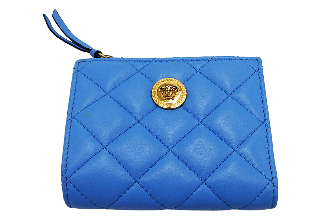 楽天市場】VERSACE ジップアラウンドウォレット DP33597 ネイビー