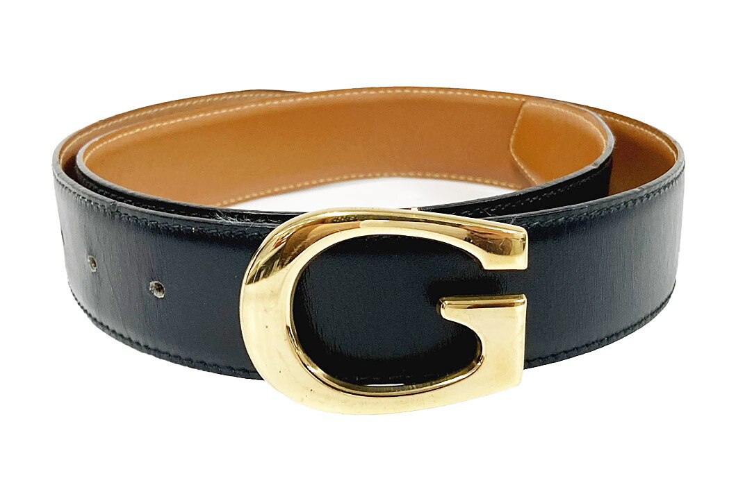 楽天市場】GUCCI グッチ Gバックル レディースベルト レザー 黒