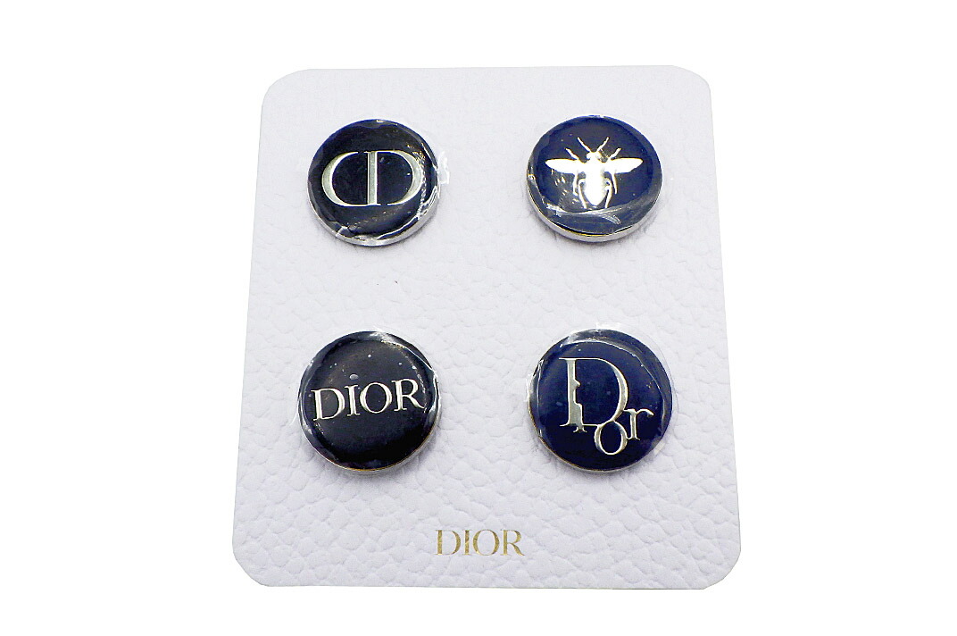 ディオール　ピンバッチ　エンブレム　ハート　ロゴモチーフ　ブローチ　バッチ　箱付 BG0604543 ☆ 1円～！ Christian Dior クリスチャン・ディオール