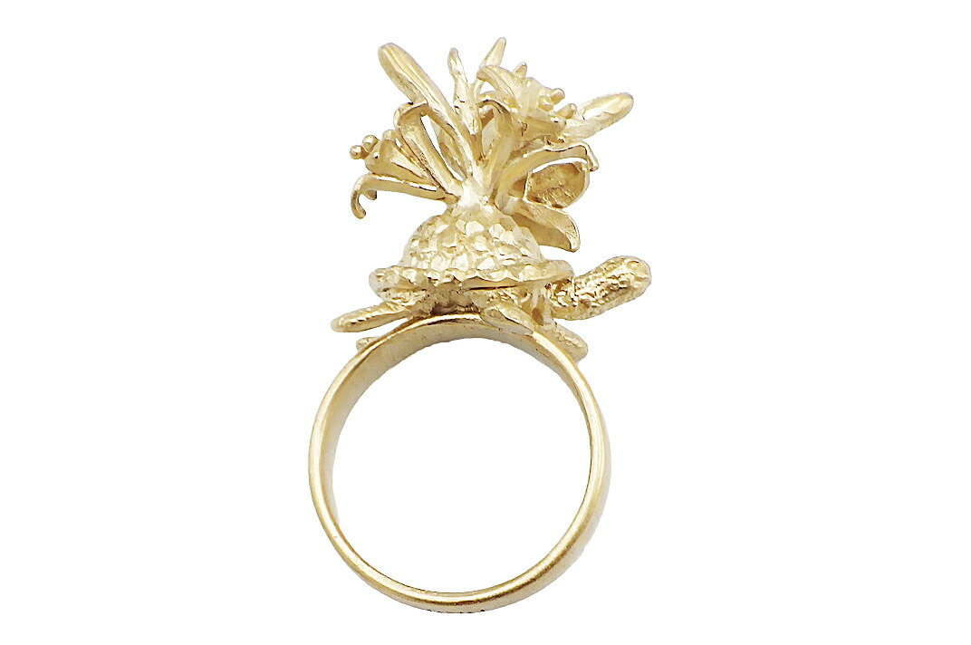 クリスチャンディオール　ゴージャスフラワー　リング　9号　41801 クリスチャンディオール ゴージャスフラワー リング 9号 41801