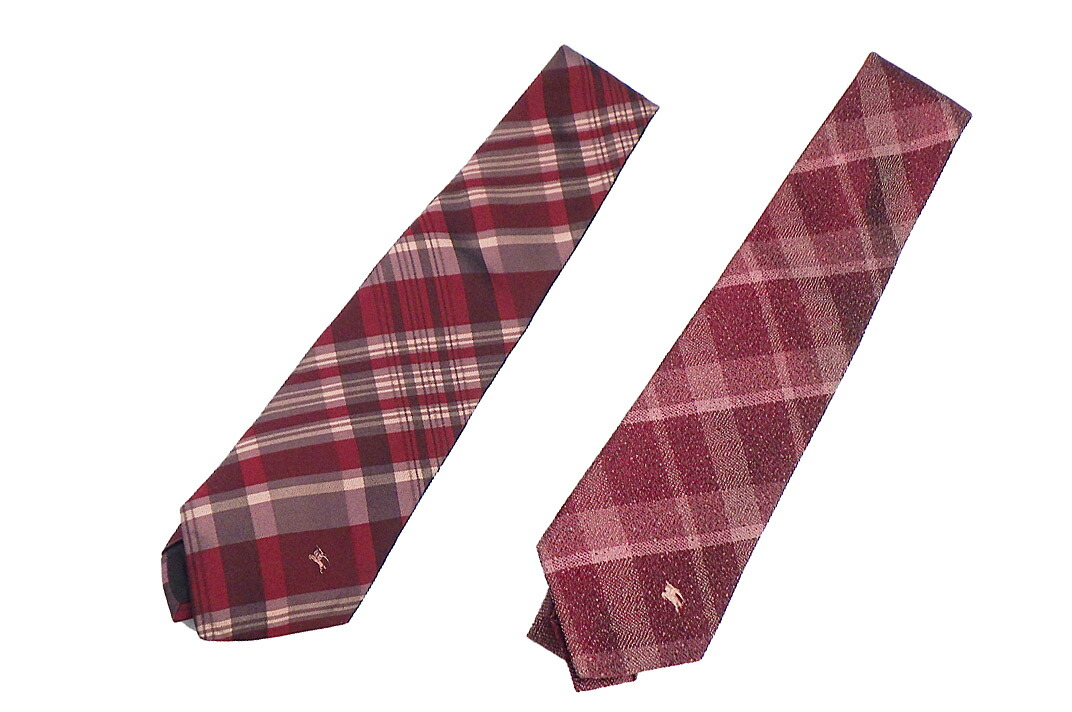 楽天市場】BURBERRY【バーバリー】ネクタイ レッド シルク 赤