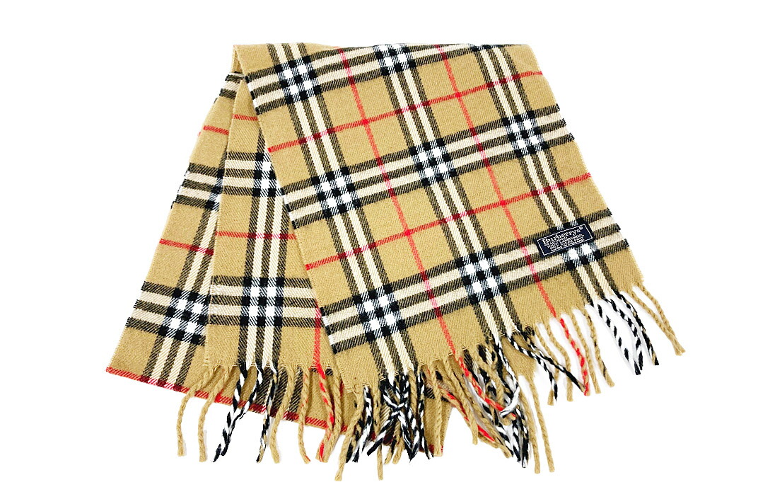 楽天市場】BURBERRY(バーバリー）マフラー ノバチェック ブルー