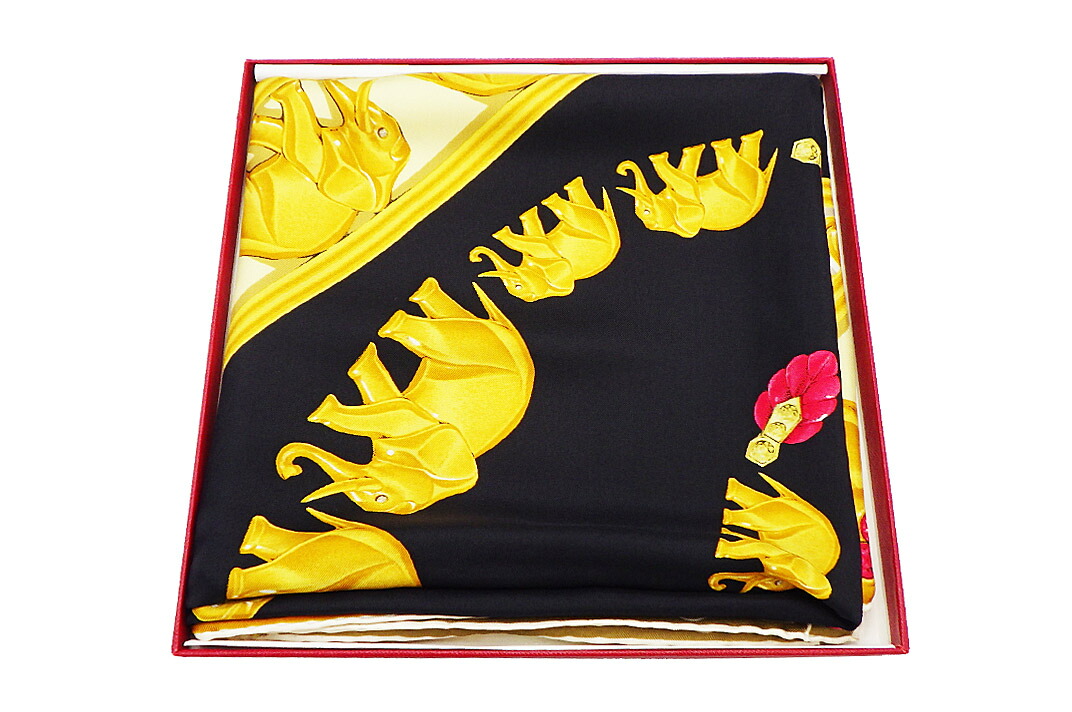 楽天市場】Cartier(カルティエ) ドラゴン スカーフ 大判 ブルー