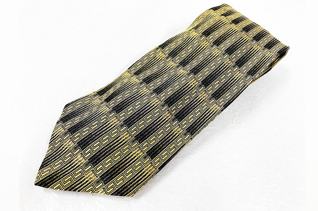❬新品・未使用❭ヴェルサーチネクタイ バロッコ ジャカード シルク ネクタイ ブルー | VERSACE JP
