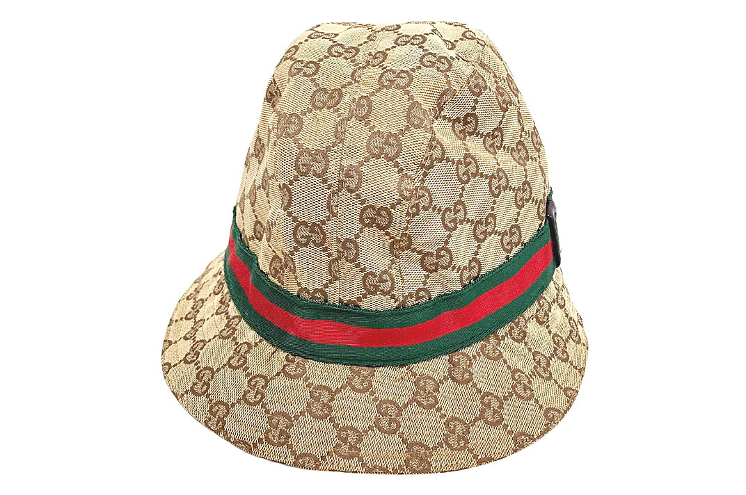 GUCCI(グッチ)GGバケットハット シェリーライン サイズ#XL GGモノグラムキャンバス 【中古】【人気】【良品】8234.|ドルチェモデルノ 店