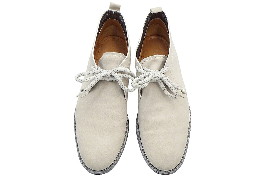 JIMMYCHOO(ジミーチュウ）marie club スエードチャッカブーツ　サイズ＃40　グレーホワイト【中古】【人気】【シューズ】【良品】.6006.｜ドルチェモデルノ　店